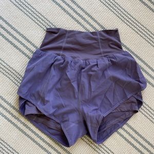 Halara purple shorts